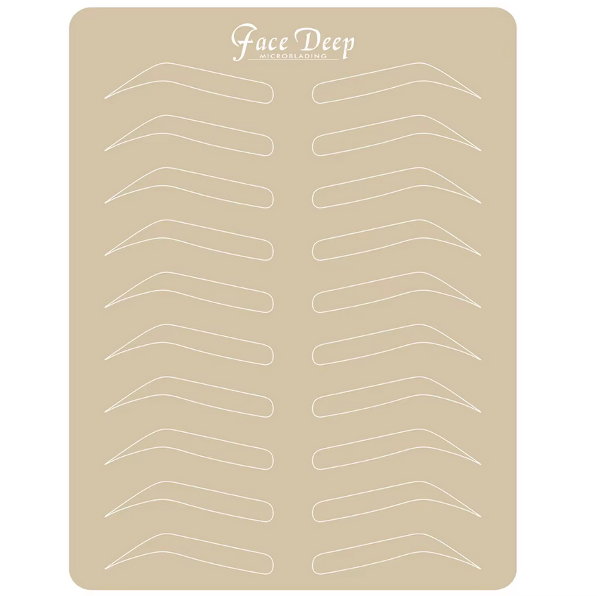 Lovella Skin Microblading Practice Sheet